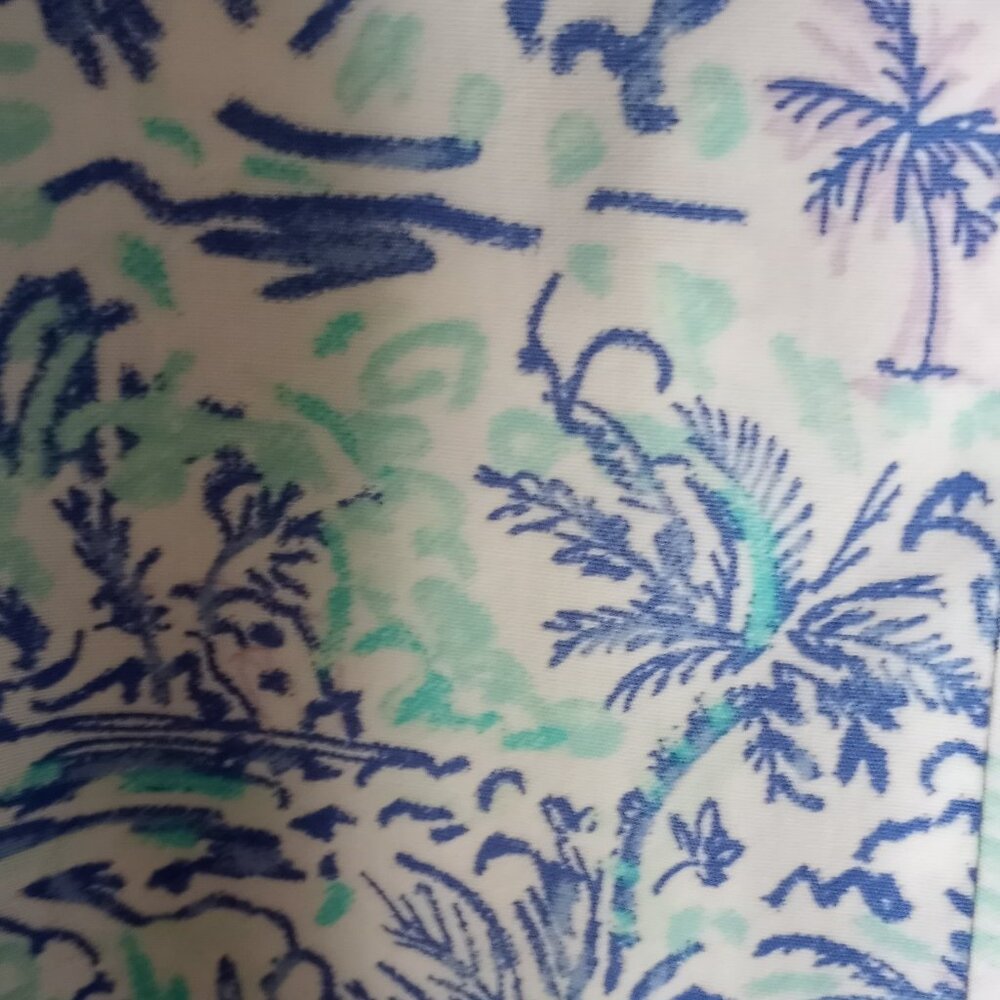 NWOT 'Talbots' Sleeveless Tropical themed Blouse Size XLp 100%Cotton - Picture 11 of 11